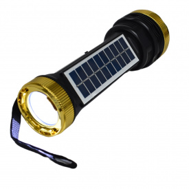 Фонарь аккумуляторный Bluetooth RSDO колонка с солнечной панелью с FM радио 21*6 см