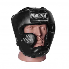 Боксерский шлем тренировочный PowerPlay 3043 M Черный