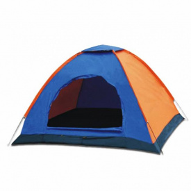 Палатка туристическая 4-х местная Camp Tent 2х2х1.5м Синий с оранжевым