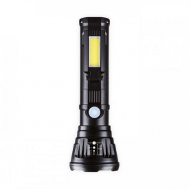 Ручной фонарь светодиодный Panther 500LM 3+1 режима 1+COB аккумуляторный боковой свет Черный