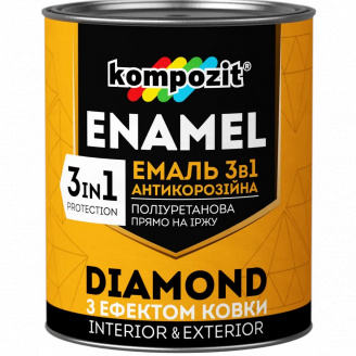 Эмаль антикоррозионная 3 в 1 DIAMOND Эффект «кованого металла»