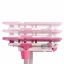 Растущая парта для девочки FunDesk Lavoro L 794 x 608 x 540-720 мм Pink Ровно
