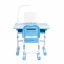 Комплект детской мебели парта и стул-трансформеры Cubby Botero 780 x 588 x 540 - 760 мм Blue Дзензелівка