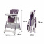 Детский стульчик для кормления складной Bestbaby BS-806 Фиолетовый (11098-63100) Ровно