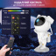 Лазерный ночник-проектор звездного неба A1 Астронавт на аккумуляторе с пультом и таймером выключения Івано-Франківськ