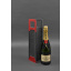 Чехол для вина 1.0 из фетра с кожаными вставками красный Краст BlankNote Київ