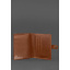 Кожаная обложка-портмоне для удостоверения офицера 11.0 светло-коричневая BlankNote Чернигов