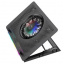 Охлаждающая подставка для ноутбука HOCO DH11 с RGB подсветкой черная Бушеве