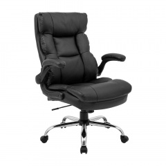 Офисное кресло Манхеттен Richman хром черное для руководителя Днепр