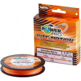 Шнур Power Pro Bite Motion Orange Black 150m 0.10mm 11lb/5.0kg (1013-2266.78.67)