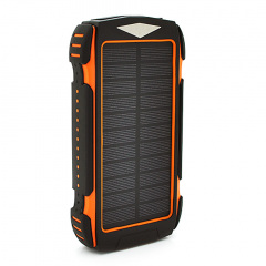Повербанк Power bank PD18W 30000mAh Solar, flashlight, Input:5V/2A/3A(Type-C, micro USB, Lightning), Output:5V/2A/3A(2xUSB,Type-C),rubberized case Токмак