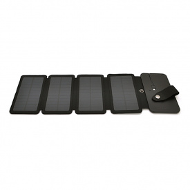 Солнечная панель Solar panel 4 Foldings, built-in microUSB cable, Output: 5 /1 А(USB), plastic, Black, Corton box