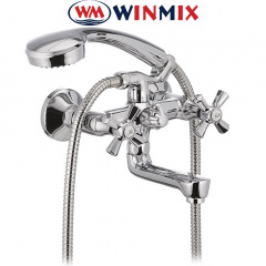 Смеситель для ванны короткий нос Winmix Premium Retro Euro (Chr-142) Черкаси