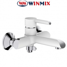 Смеситель для ванны короткий нос Winmix​ Premium "EDEM WHITE" (Chr-009), Польша
