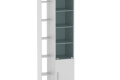 Шкаф витрина с полками Компанит Шкаф-10 альба (белый)
