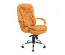 Офісне крісло керівника Richman Venice VIP Хром M2 AnyFix Натуральна Шкіра Lux Італія Світло-коричневий
