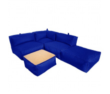 Комплект бескаркасной мебели Блэк Tia-Sport (sm-0692-7) синий
