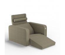 Мягкое кресло KULIK SYSTEM PLEASURE Ткань Целый Кремовый (hub_WBsp61562)
