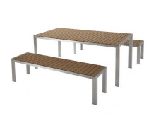 Набор стол + 2 скамейки в стиле LOFT (NS-1017)
