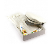 Подарунковий набір для сауни Luxyart №10 Дембель 3 предмети Білий (N-236)