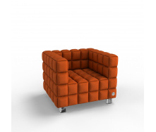 Мягкое кресло KULIK SYSTEM NEXUS Ткань 1 Оранжевый (hub_Zppi39422)