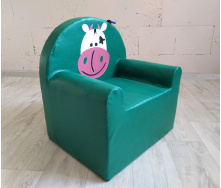 Кресло детское Tia-Sport Коровка 60х65х60 см зеленый (sm-0480)