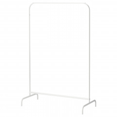 Вешалка стойка для одежды IKEA MULIG 151х99х46 см Белая (601.794.34) Киев