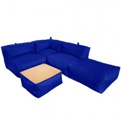 Комплект бескаркасной мебели Блэк Tia-Sport (sm-0692-7) синий Нововолынск