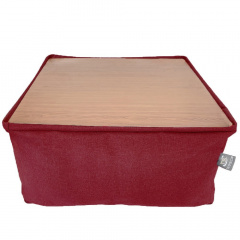Бескаркасный модульный Пуф-столик Блэк Tia-Sport (sm-0948-2) бордовый Сумы