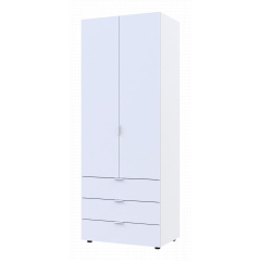 Распашной шкаф для одежды Гелар Doros Белый 2 ДСП 77,5х49,5х203,4 (80737021) Доманёвка