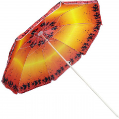 Пляжный зонт с наклоном Umbrella Anti-UV от УФ излучения Ø200 см красный 127-12527283 Київ