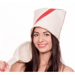 Банная шапка Luxyart Папаха Белый (LA-074) Запорожье