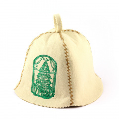 Банная шапка Luxyart Елка и подарки Белый (LA-410) Ивано-Франковск