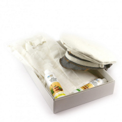 Подарунковий набір для сауни Luxyart №10 Дембель 3 предмети Білий (N-236) Суми