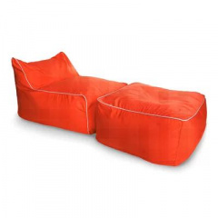 Лежак вуличний Tia-Sport Sunbrella прямокутний 180х80х80 см оранжевий (sm-0686) Свеса