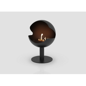 Дизайнерський підлоговий біокамін Gloss Fire Sfera-m3 Чорний