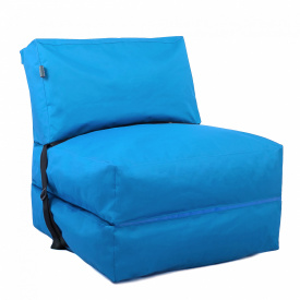 Бескаркасное кресло раскладушка Tia-Sport 210х80 см голубой (sm-0666-21)