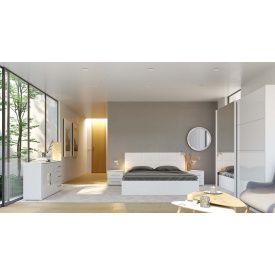 Модульна спальня Миро-Марк Фемелі мінімалізм у глянці Білий глянець (54249)
