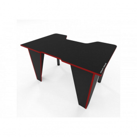 Геймерський ігровий стіл Comfy Home Frost чорний+червоний