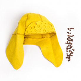 Банна шапка Luxyart Ушанка жіноча Жовтий (LA-089)