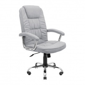 Офісне крісло керівника Richman Bonus Хром M1 Tilt Світло-сірий
