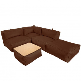 Комплект безкаркасних меблів Блек Tia-Sport (sm-0692-6) коричневий