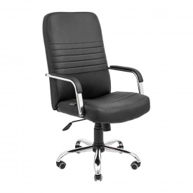 Офисное кресло руководителя Richman Prius Хром M2 Anyfix Черный