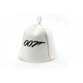 Банная шапка Luxyart "Агент 007" One size белый (LA-917)