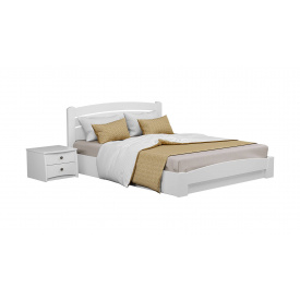 Ліжко дерев'яне Estella Селена Аурі 180х200 Білий Щит 2Л4