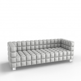Тримісний диван KULIK SYSTEM NEXUS Шкіра 3 Білий (hub_ECFJ59950)