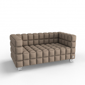 Двухместный диван KULIK SYSTEM NEXUS Ткань 2 Карамельный (hub_geKK25903)