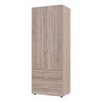 Распашной шкаф для одежды Гелар Doros Сонома 2 двери ДСП 77,5х49,5х203,4 (80737022)