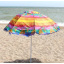 Пляжный зонт с наклоном Umbrella Anti-UV от УФ излучения Ø200 см Пальмы с радугой 127-12527279 Кобижча