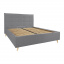 Ліжко Richman Двоспальне Monica VIP Wood На ніжках 160 x 190 см Simple Сірий Переяслав-Хмельницький